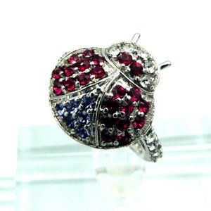 Sz 7 KARIS Collection Ladybug Ring NWOT